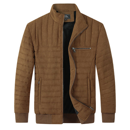 Men's Cotton-padded Jacket Stand-up Collar Thermal
