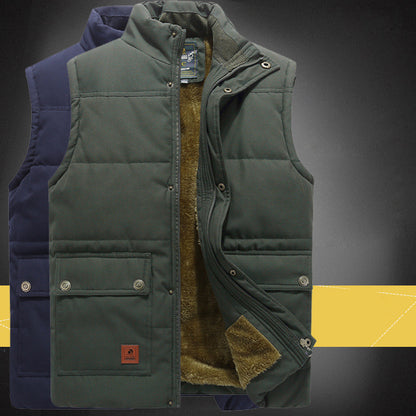 Large Size Men's Velvet Cotton Vest