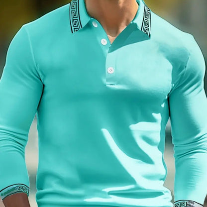 Men’s Retro Button Long Sleeve Shirt