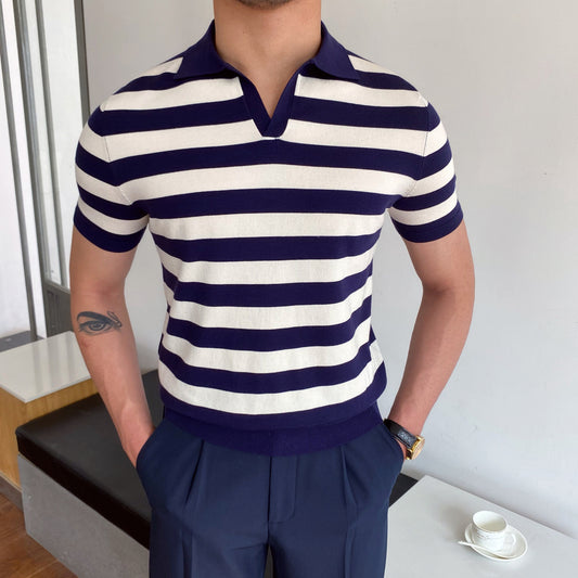 Men’s Versatile Striped Shirt