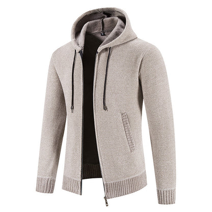 Velvet Zipper Cardigan Jacket