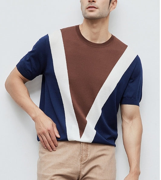 CoolKnit Contrast Color Knit Tee