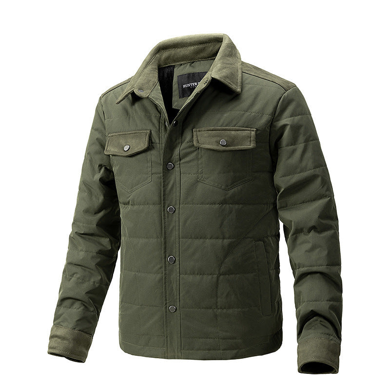 Men’s Plaid Lapel Coat