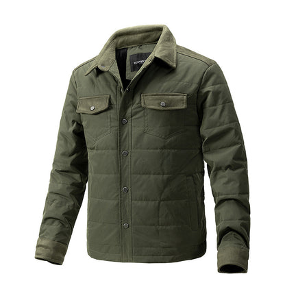 Men’s Plaid Lapel Coat