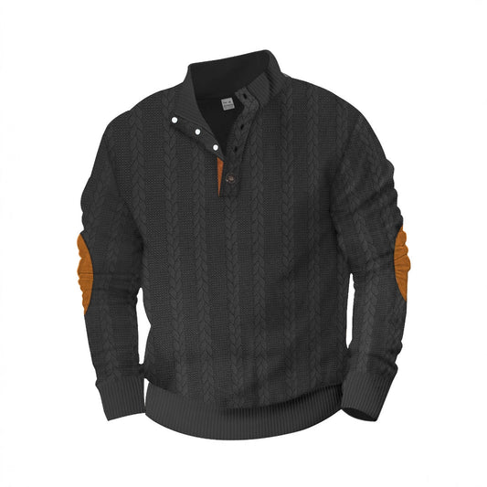 Jacquard Buckle Embroidered Sweater