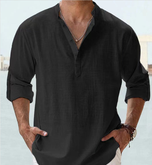 Men’s Casual Loose-Fit Sports Shirt