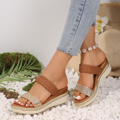 Plus Size Wedge Sandals For Women