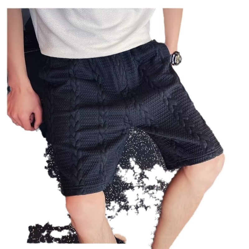 Casual Elastic Waist Drawstring Beach Shorts