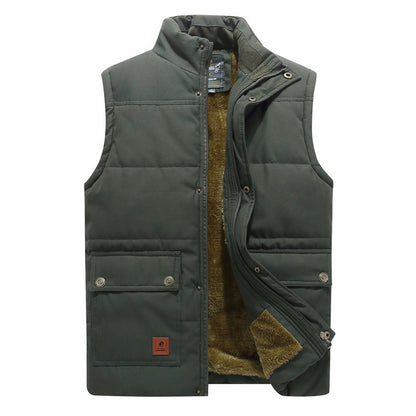 Large Size Men's Velvet Cotton Vest