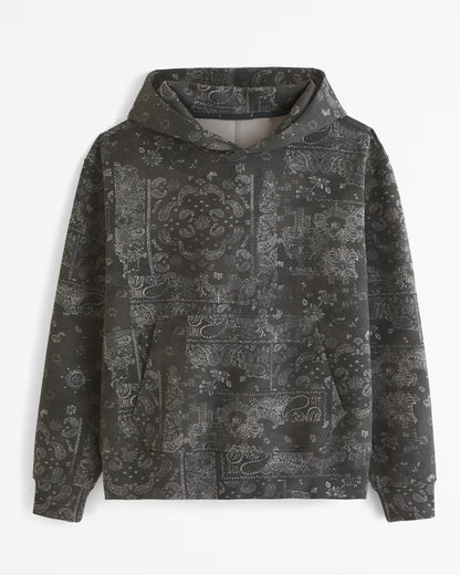Paisley Print Hoodie