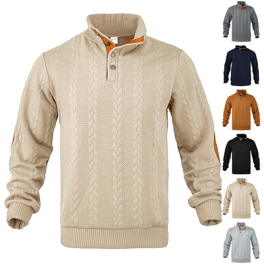 Jacquard Buckle Embroidered Sweater