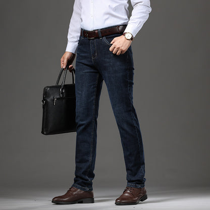 Plus-Size Stretch Business Jeans