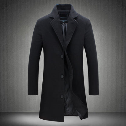 Men’s Slim Mid-Length Trench Coat