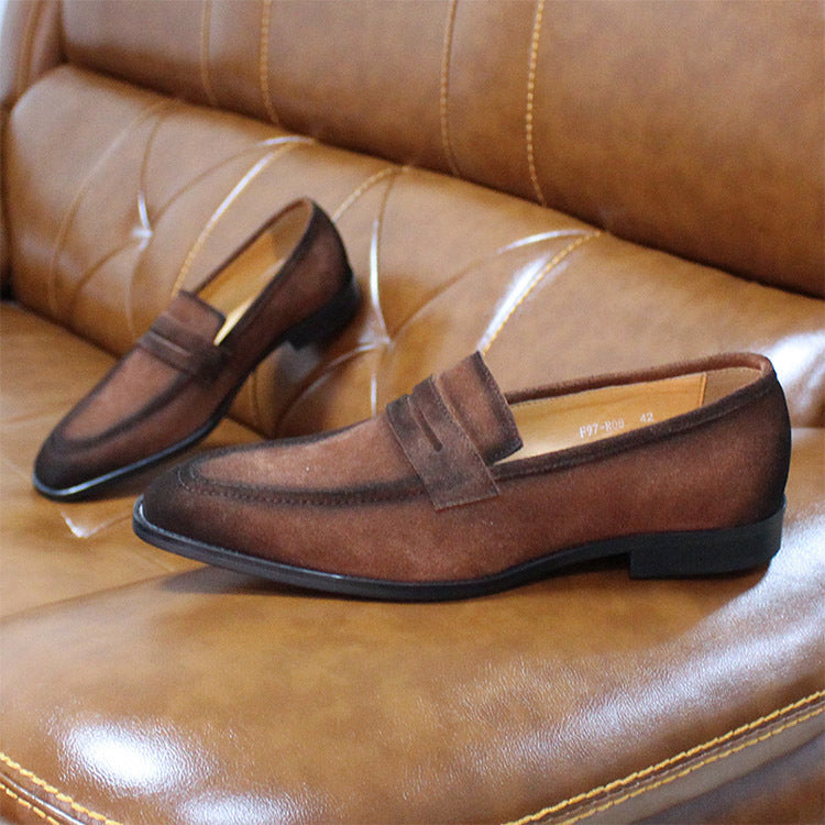 Leren, ademende, comfortabele casual herenschoenen