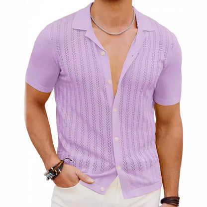 Summer Hollow Short-Sleeve Shirt