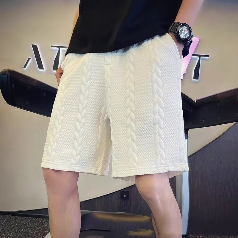 Casual Elastic Waist Drawstring Beach Shorts