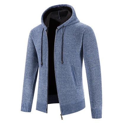 Velvet Zipper Cardigan Jacket