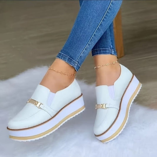 Modieuze platform sneakers met muffin-zool voor dames