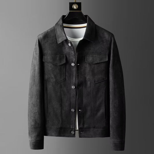 Casual Fashion Leather Jacket Men's