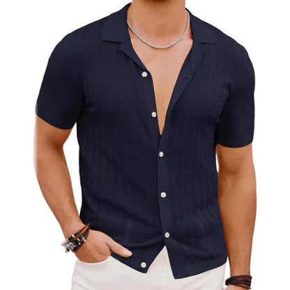 Summer Hollow Short-Sleeve Shirt