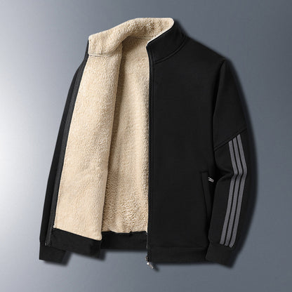 Lamb Down Sweater Men's Fleece Padded Coat