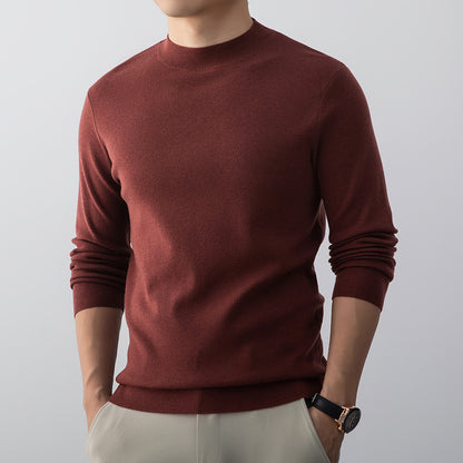 Men's Turtleneck Wool-blend Sweatshirt