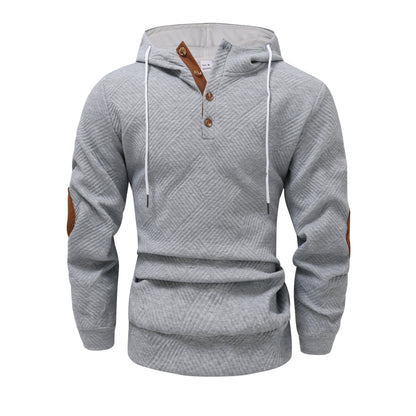 Men’s Jacquard Hooded Sweater Coat