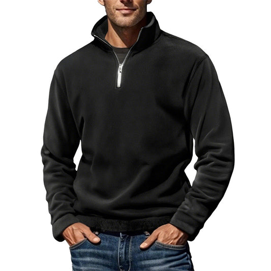 Polar Fleece Stand Collar Pullover