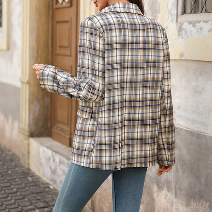 Women’s Plaid College Style Coat