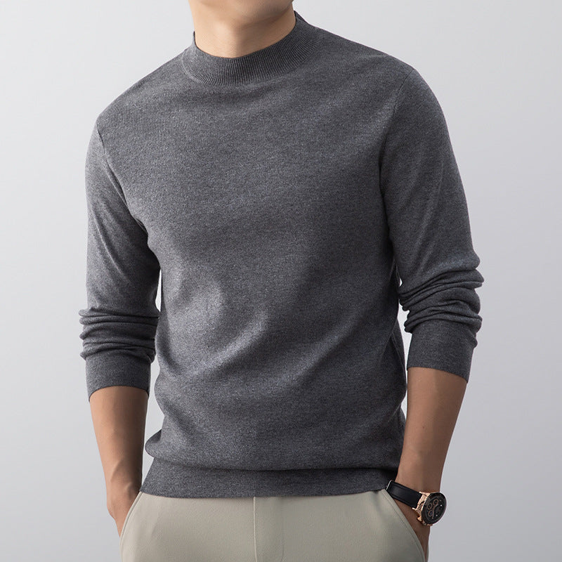Men's Turtleneck Wool-blend Sweatshirt