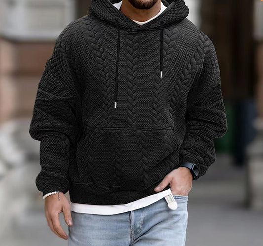 Solid Color Long-Sleeved Sweater