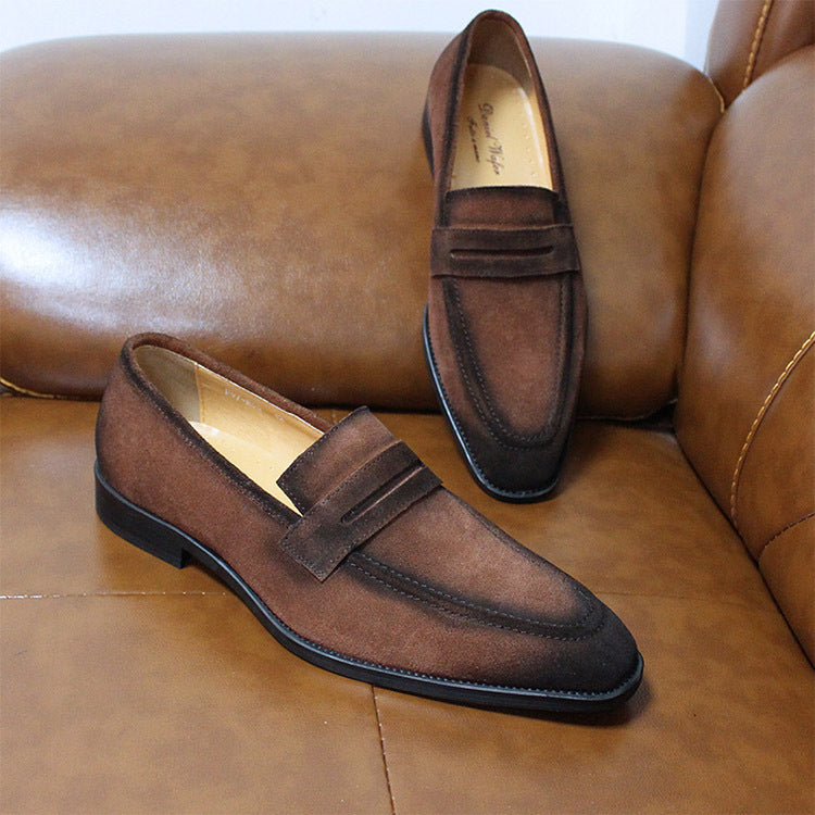 Leren, ademende, comfortabele casual herenschoenen
