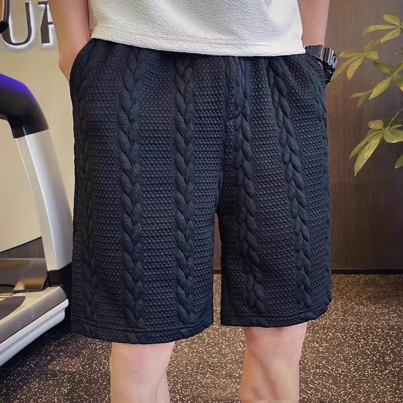 Casual Elastic Waist Drawstring Beach Shorts