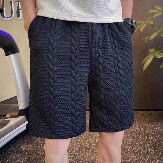 Casual Elastic Waist Drawstring Beach Shorts