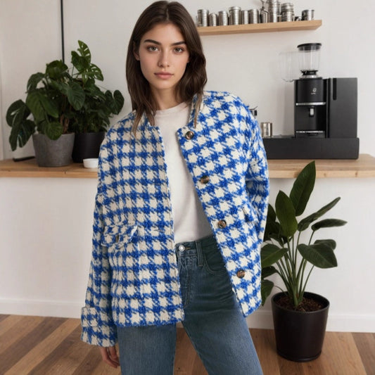 Plaid Loose Women’s Coat